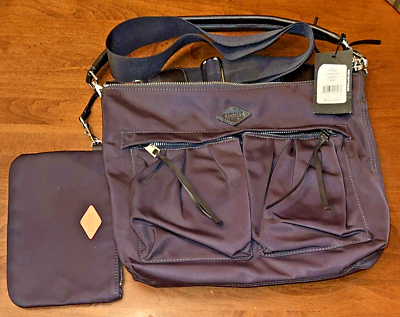 MZ Wallace Jordan Hobo Crossbody bag/purse Damson (eggplant/purple