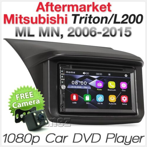 Car DVD USB MP3 Player Mitsubishi Triton ML MN Stereo Radio Fascia Facia ISO Kit - Picture 1 of 12