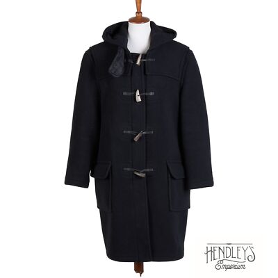 blue duffle coat