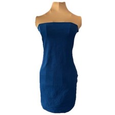 Zara Blue Strapless Mini Dress Women’s Medium