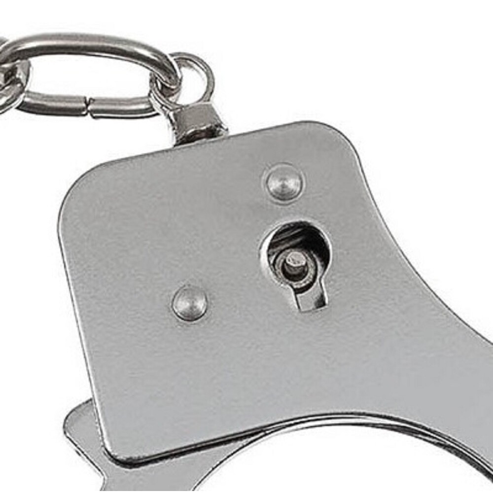 Thumbnail - Stabile Polizei Handschellen Mit 2 Schlüssel Chrom Security Handcuffs