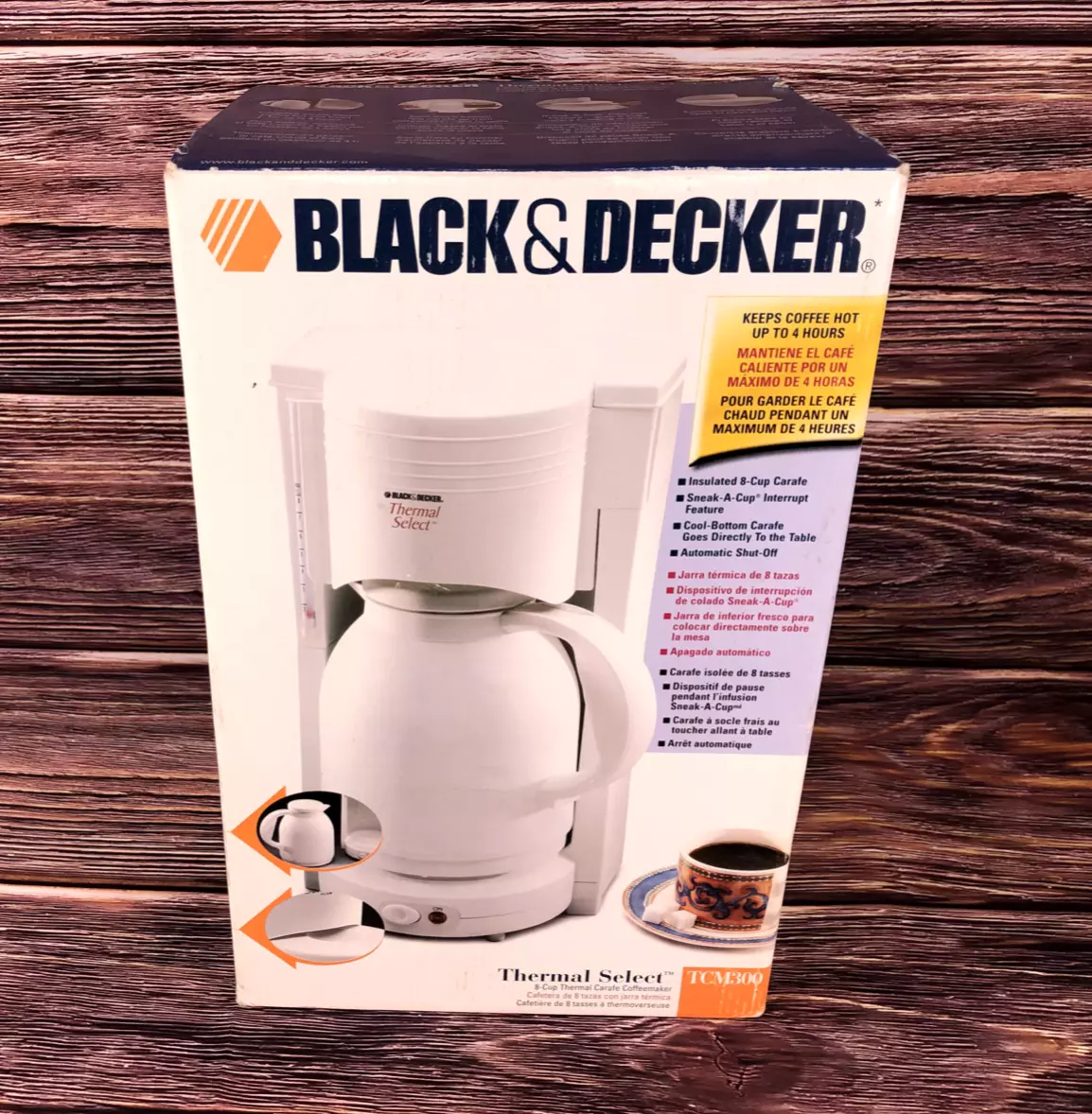 Black and decker coffee maker with thermal hot sale carafe