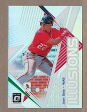 JUAN SOTO 2019 Donruss Optic ILLUSIONS HOLO Insert Card #OI-8 Nationals Panini