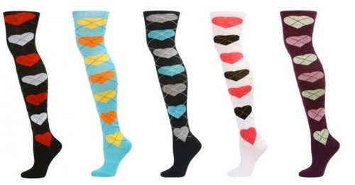 6 Pairs Womens Girls Knee High Socks Thick Secret Lot Multi-Color Sock Size 9-11 - 第 5/16 張圖片