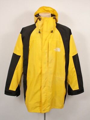 Men's Yellow North Face Summit Series Waterproof Jacket Sz XXL Gore-Tex Yellow
