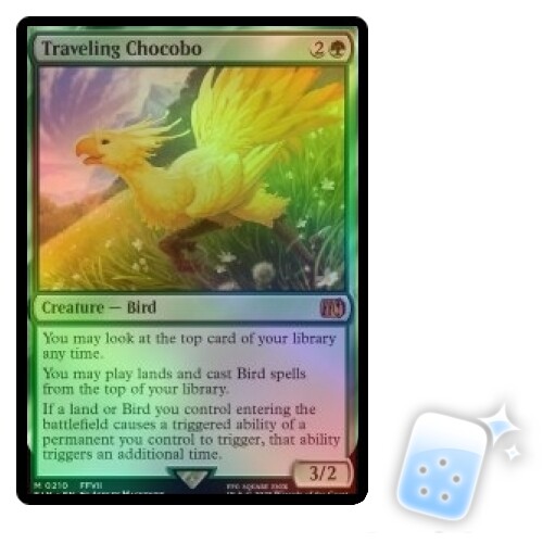 【MTG】Traveling Chocobo Final Fantasy Variants Foil: Traveling Chocobo (0551c