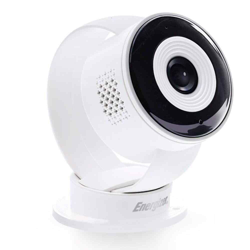 Smart Wi-Fi Plug-In White Indoor Wired Camera, 1080P Full HD, Cloud/Micro-SD Car