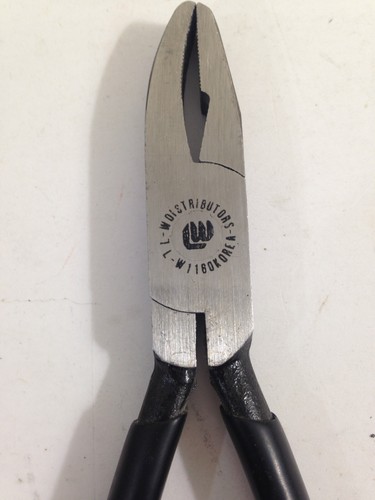 Lineman's Pliers LW Distributors L-W 1160 One Curved Nose one flat - unique - Picture 3 of 5