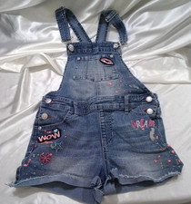 JORDACHE DENIM OVERALL SHORTS SIZE L 10-12