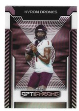 2025 Leaf Optichrome Kyron Drones Base # 163 Silver Prismatic 1/1
