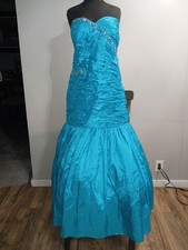 Sherri Hill Formal Party Dress Prom Turquoise Size 22 Excellent Condition NWT
