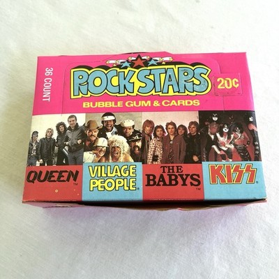 1979 ROCK STARS Donruss Trading Card Box Of 36 Wax Packs KISS QUEEN - READ