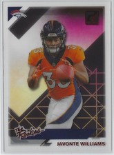 Javonte Williams RC 2021 Clearly Donruss #CTR-JWI Clearly The Rookies Red #/49