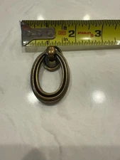 QTY 10 Dresser Drawer Pulls Handles Knobs Drop Pull Ring Antique Bronze