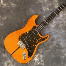 Mad Cat ST Electric Guitar H.S. Anderson Amber Flamed Maple Top Trans Yellow