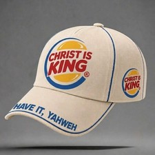 Gorra de béisbol Christ Is King Burger King Parody Have It Yahweh