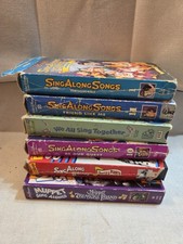 Sing Along Songs, Muppet Sing Along & Sesame Songs We All Sing Together 6 VhsLot
