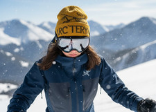 Arc'teryx Bird Head Toque Beanie - Yellow Merino Wool Unisex Ski Hat Cap NWT