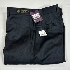 Loro Piana Pants Mens 32 Gray Wool Jack Victor Dress Super 130s Unhemmed Raw Hem