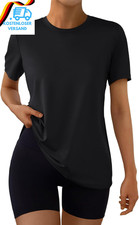 Damen-Workout-Tops, Kurzärmelig, Fitnessstudio, Sommer, Athletisch, Yoga, Locker