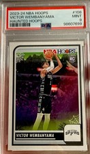 2023 Panini NBA Haunted Hoops Rookie Victor Wembanyama #108 PSA 9 Mint MVP