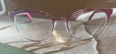 Kids Pink Cat Eye Glasses Sketchers Eyewear Retro  Frames Only 