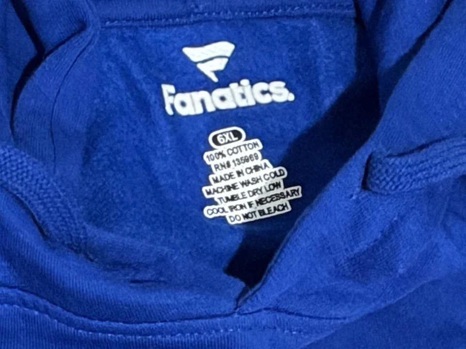 BIG 6XL 六人运动衫连帽狂热蓝色连帽衫费城 NBA 球迷装备 — 第 3/4 张图片