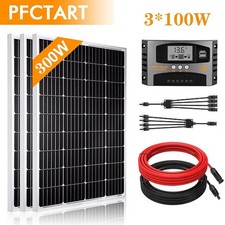 300W Watt Solar Panel Kit 12V Mono Solar Panels RV Marine Home Camping Off Grid