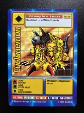 Cyclonemon Bo-78 Digimon Digi Battle Series 2 Bandai