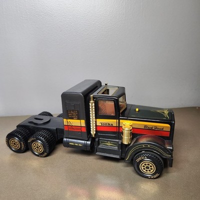 Vintage Tonka Black Hawk Semi Truck Japan Diecast Metal Cab 13