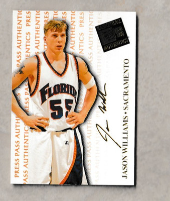 1998 Press Pass Authentics #6 JASON WILLIAMS RC Kings Florida Gators