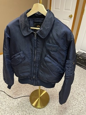 Alpha Industries CWU-45/P Flight Bomber Jacket Navy Large