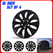 4pcs 16 Inch Black Lacquer Hubcaps Wheel Covers For Honda Accord 2008-2012 New