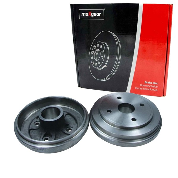 2X Maxgear 180Mm Bremstrommeln Hinten Passend FÜR Opel Agila Links+Rechts |-image
