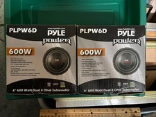 (2) Pyle 6.5 Inch 600 Watt Dual 4 Ohm Subwoofers