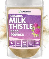 ORGANIC MILK THISTLE SEED POWDER Antioxidants Silymarin for Liver Health Blood