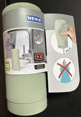 Wenko Easy Squeeze Silicone Liquid Soap Dispenser 250 ml Green