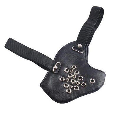 Steampunk Atmungsaktive Nieten Halbgesichtsmaske Gothic Cosplay Staubschutz