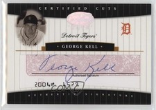 2004 Leaf Certified Cuts Check Signatures Red 22/36 George Kell Auto HOF n8a