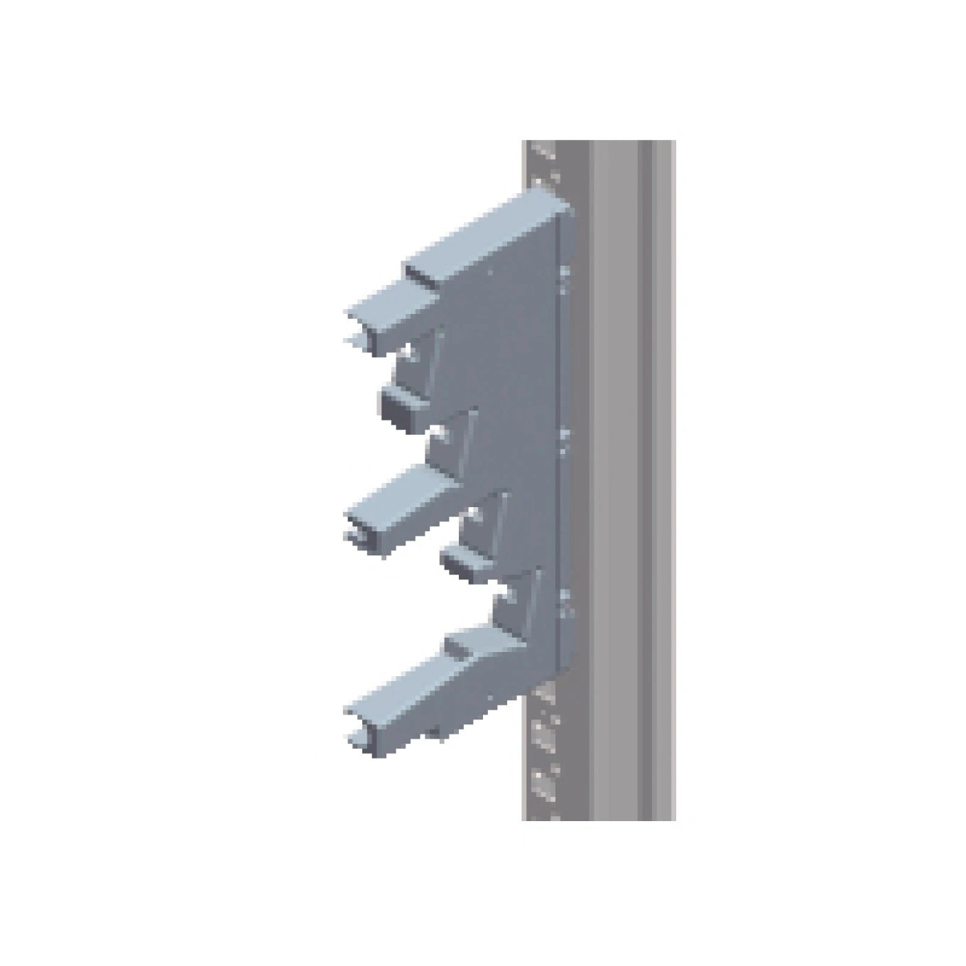 Prism set rail support mounting in compartment PrismaSeT LVS04192