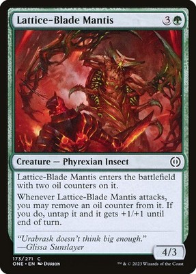Lattice-Blade Mantis (173) Phyrexia: All Will Be One ONE MTG Magic