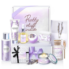 Lavender Spa Gift Basket for Women - Relaxation Set for Any Occasion
