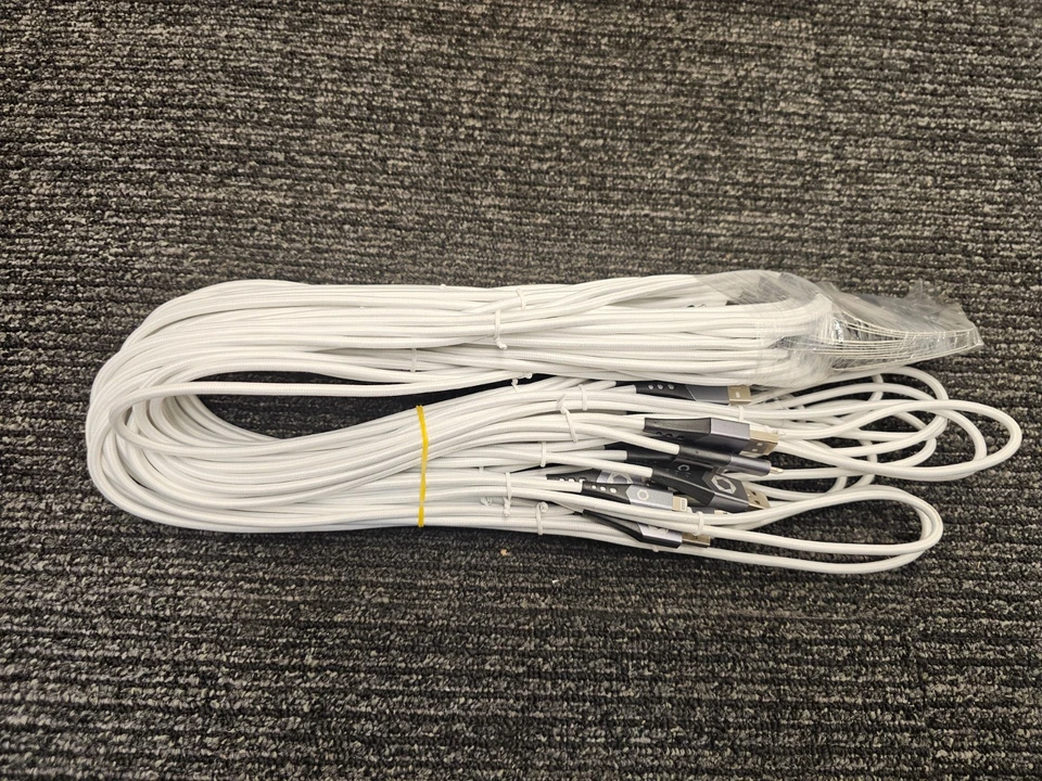 (QTY 12) Celltronix Titanium 8 foot iPhone Charging Cable - Image 2 of 4