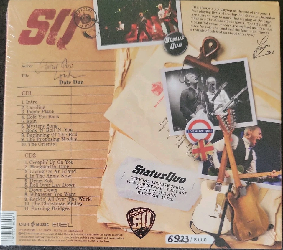 Status Quo - Vol. 2 - Live In London (CD, New) many - Image 3 of 4