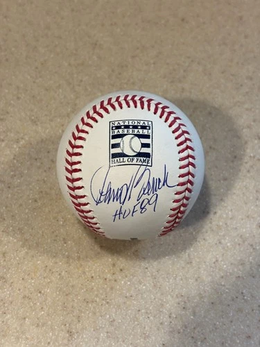 Johnny Bench signed HOF Logo baseball w/ HOF 89 ** Beckett **
