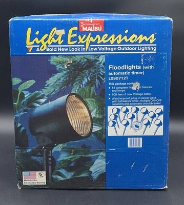 12 Malibu LX9 Low Voltage Floodlights Landscaping Light Expressions w/LV341T NEW