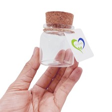 5pcs Of 50 Ml Small Glass Vials With Cork Tops Tiny Bottles Little Empty Jars 47