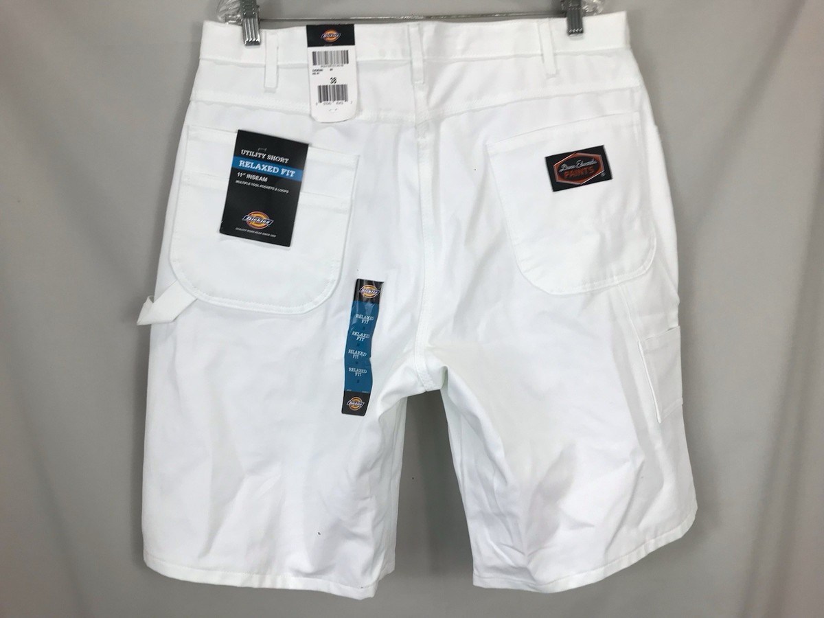 Dickies × Dunn-Edwards White Carpenter Dickies X Dunn Edwards Carpenter Utility Shorts Mens 36 White