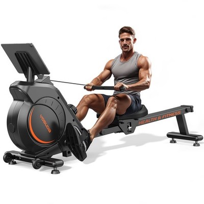 Magnetic Rowing Machine 350 LB Weight Capacity - Rower Machine for Home Use w...