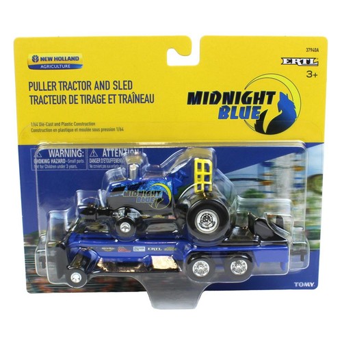 Ertl 1/64 New Holland Blue Blazes Midnight Blue Pulling Tractors Sleds 37940-SET - Picture 3 of 3